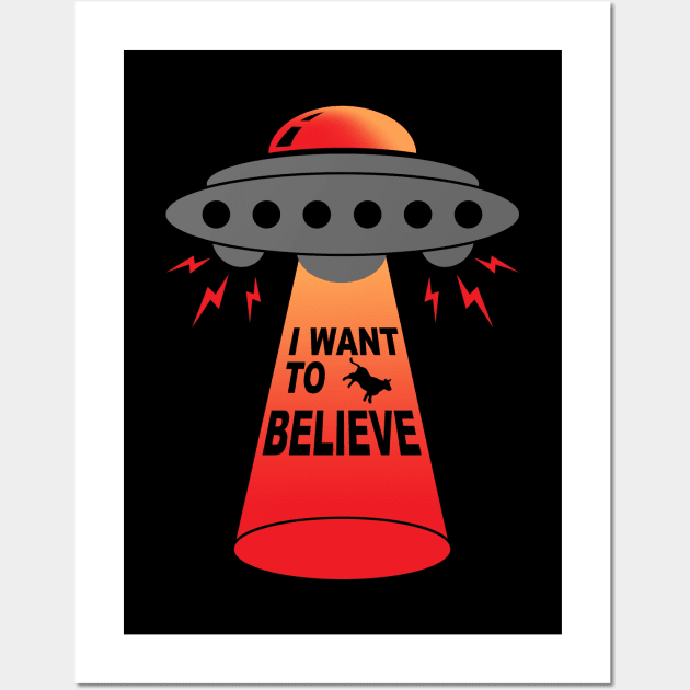 I Want to Believe Wall Art by BlackMorelli